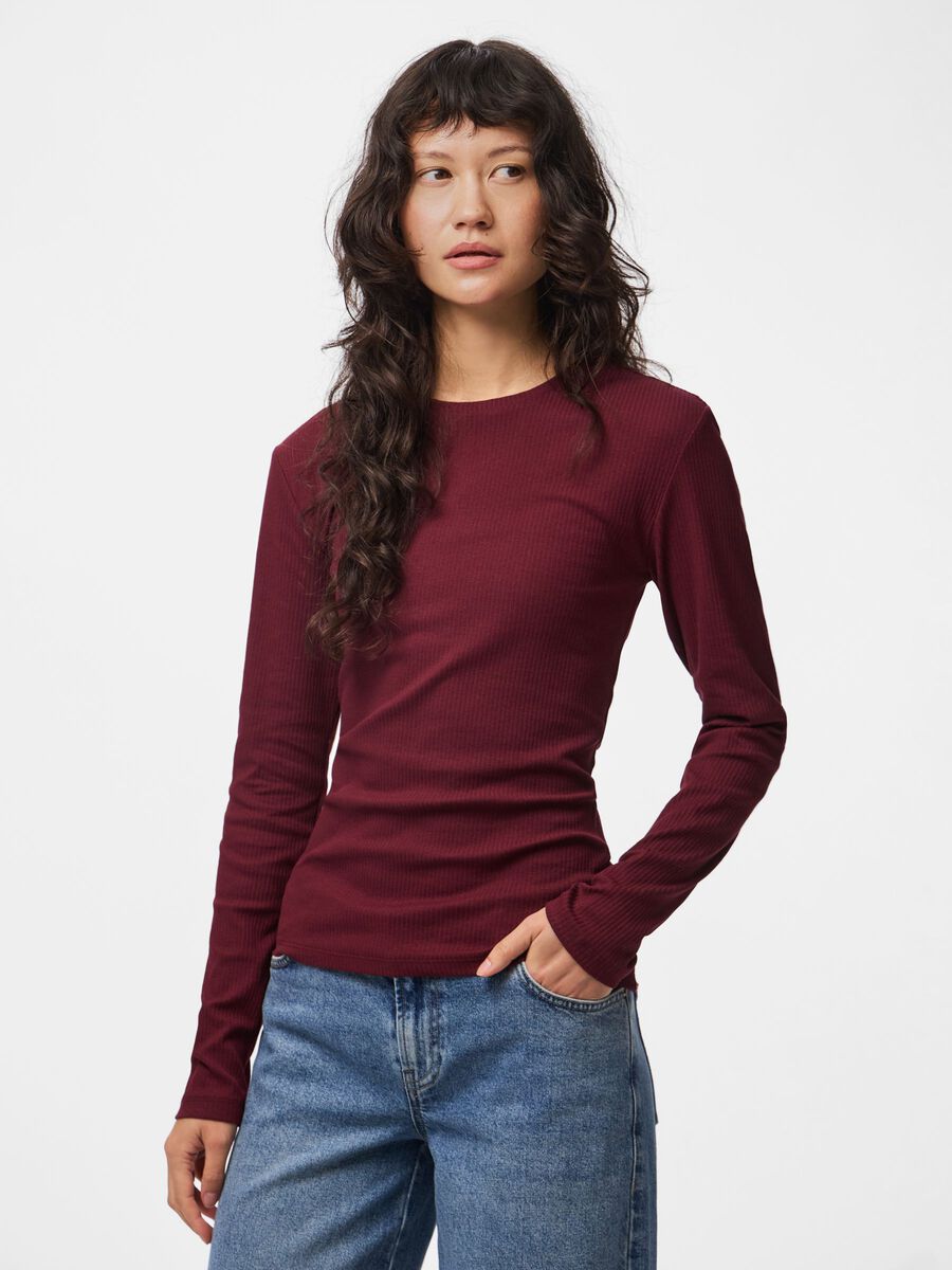 Product carousel image 1 PCRUKA TOP MET LANGE MOUWEN, Tawny Port