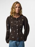 Product image thumbnail 1 PCSILLY PUFF  KNITTED CARDIGAN, Hot Fudge