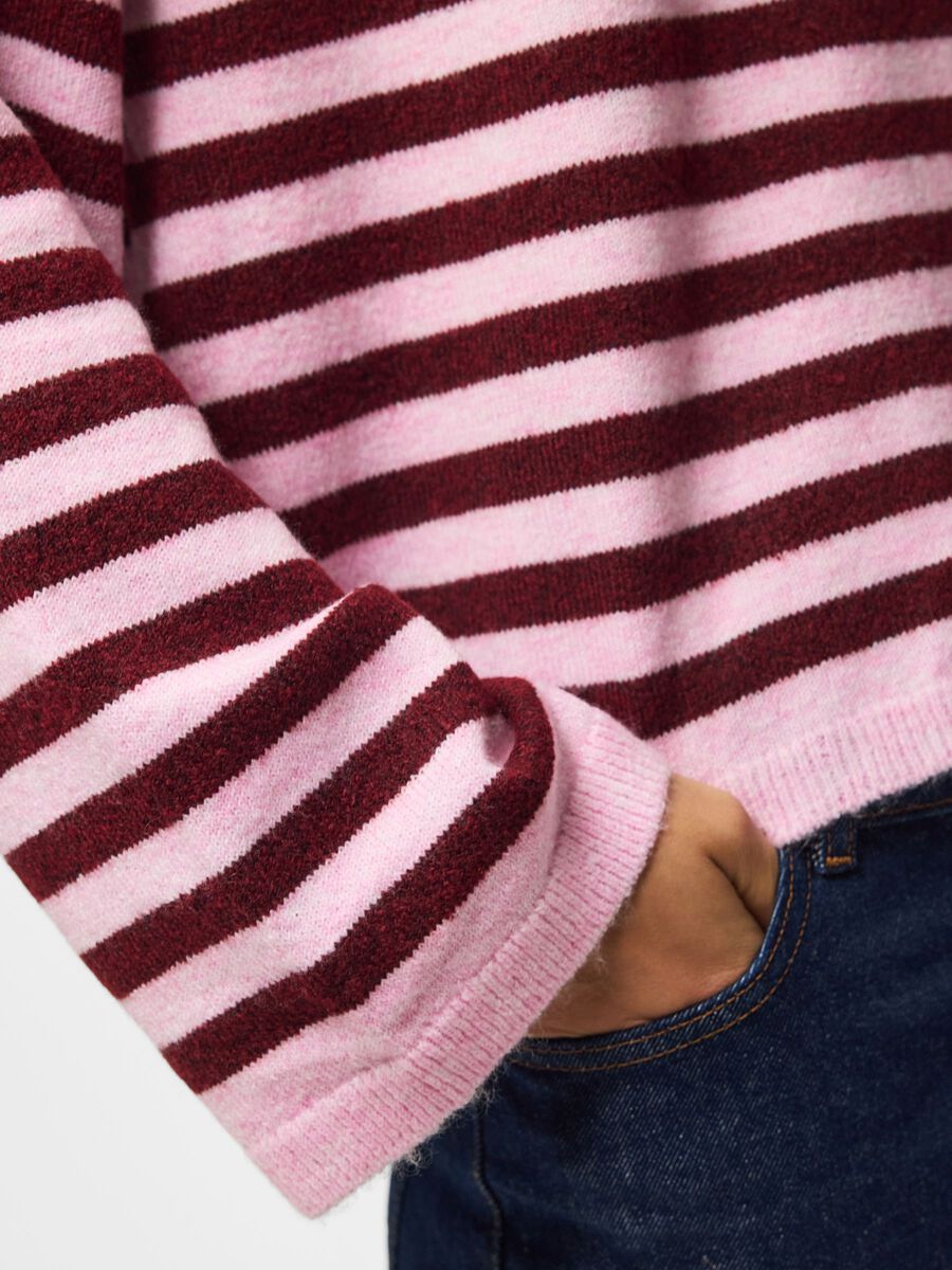 Jumper, colour: tawny port,, yksityiskohta
