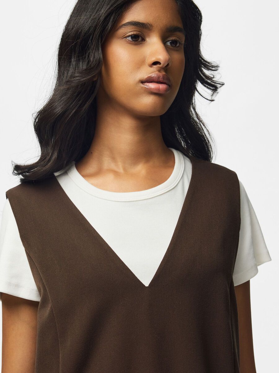 Carousel image 4 PCKAMIL  SPENCER DRESS, Hot Fudge