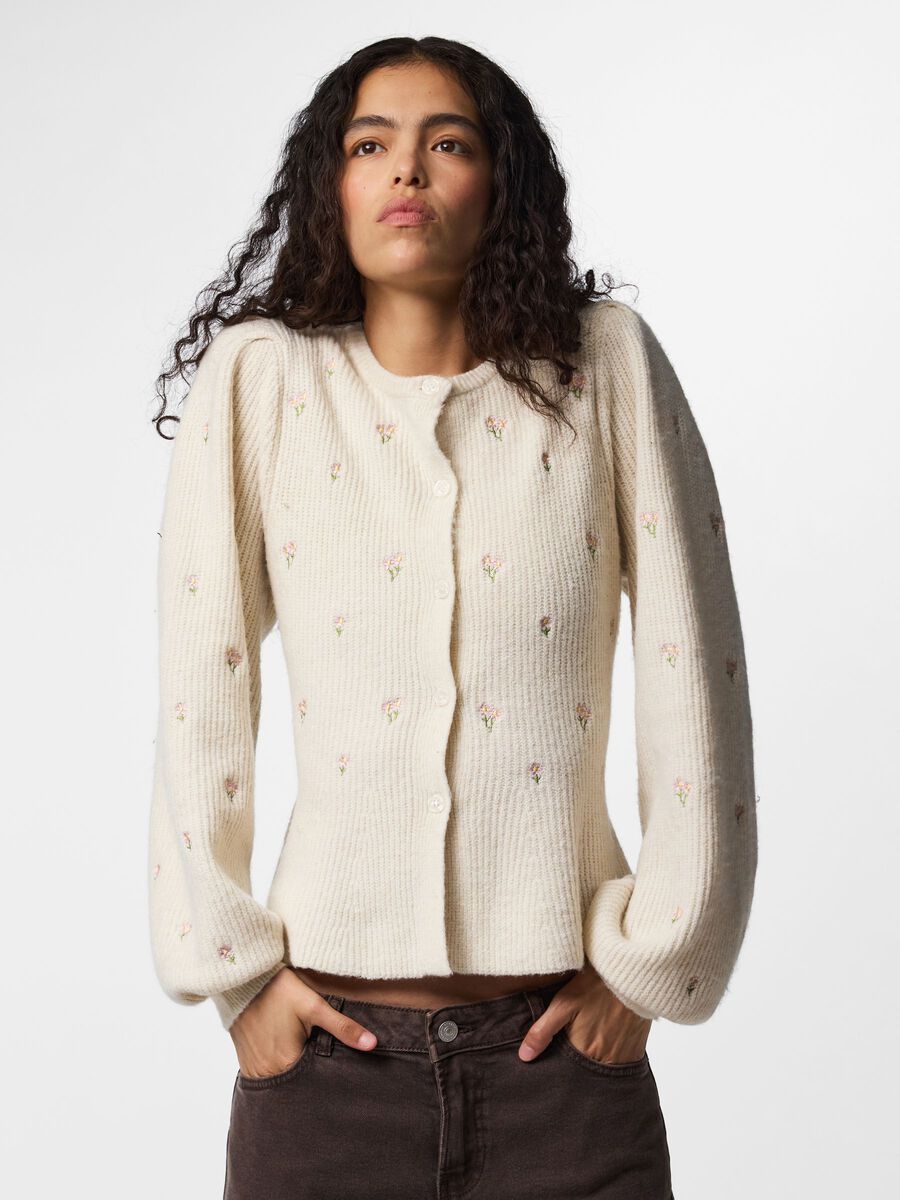 Product carousel image 1 PCSILLY - BOUFFANT CARDIGAN EN MAILLE, Birch