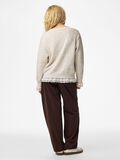 thumbnail Pcvaka lace jumper, colour: whitecap gray, white, back