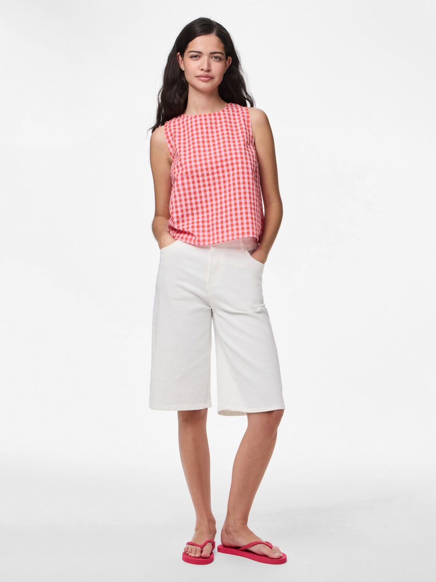 Carousel image 3 PCLILIANE CHECK SLEEVELESS TOP, Ballerina