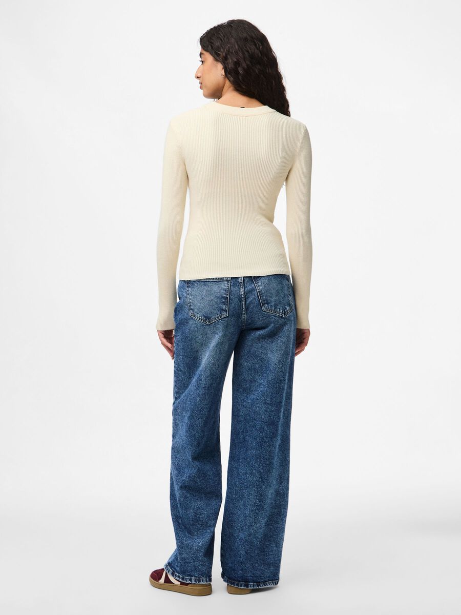 Carousel image 2 PCMIRA STRIKKET PULLOVER, Birch