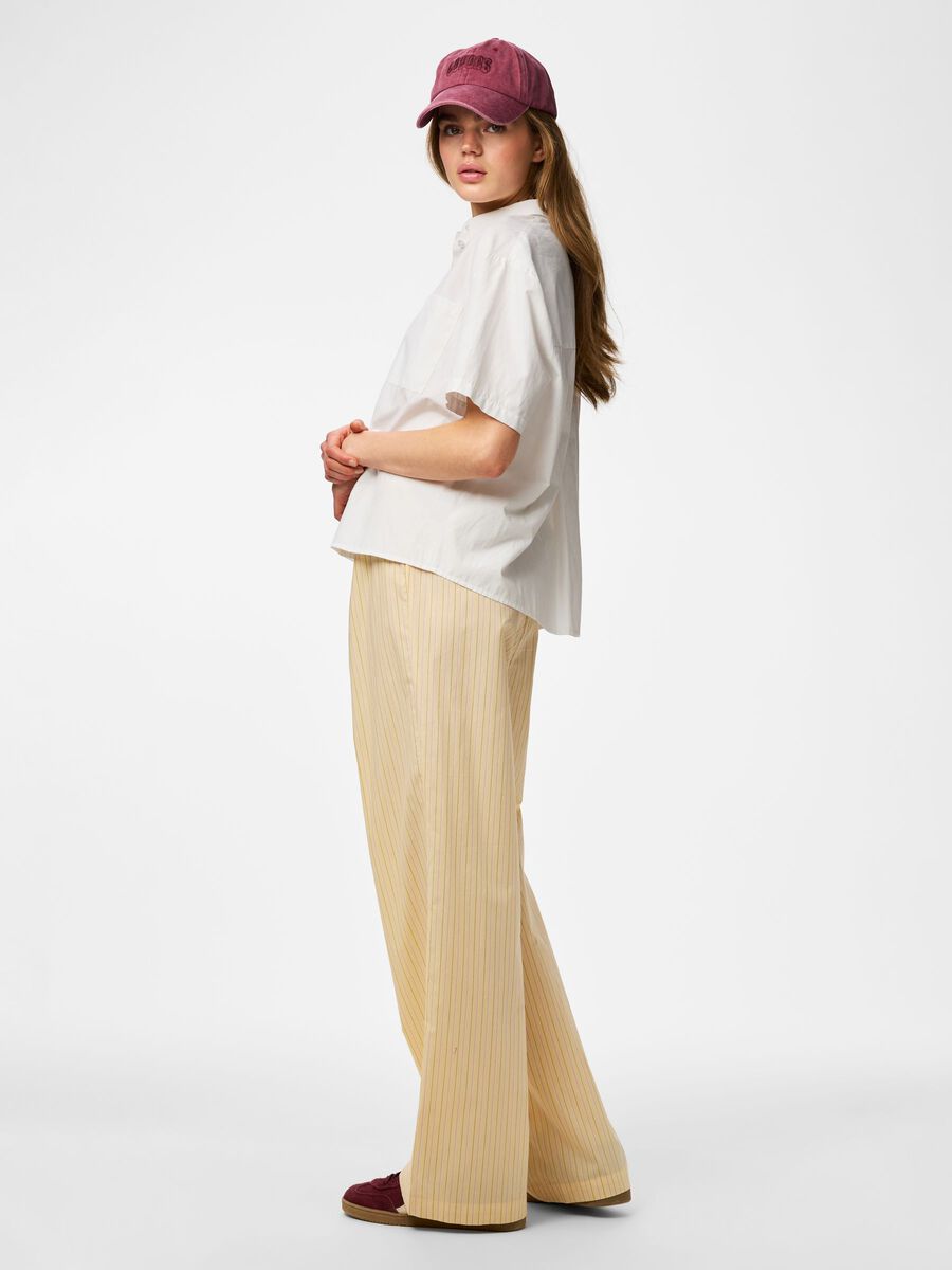 Carousel image 2 PCAPRIL HW WIDE  TROUSERS, French Vanilla