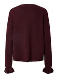 Product image thumbnail 2 PCSALLY FRILL  KNITTED CARDIGAN, Winetasting