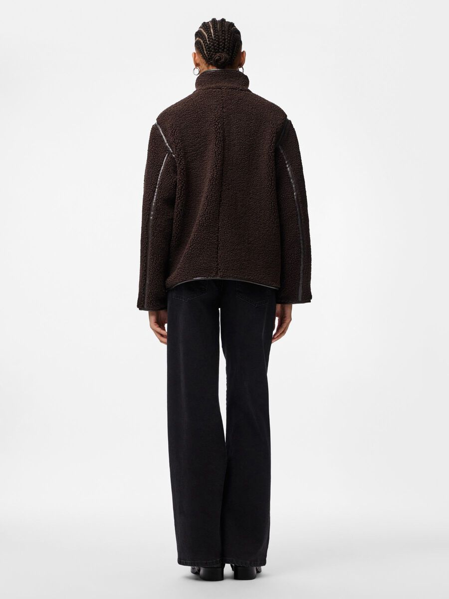 Product carousel image 2 PCAUGUSTA  TEDDY JACKET, Hot Fudge